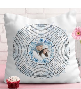 BK Gift Kişiye Özel 100 Dilde Seni Seviyorum Beyaz Yastık - 3