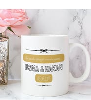BK Gift Kişiye Özel İyi Geceler Öpücüğü Vermeden Uyuma Tasarımlı Beyaz Kupa Bardak - 1