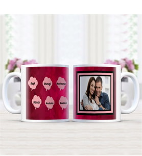BK Gift Kişiye Özel Hashtag Beyaz Kupa Bardak - 4