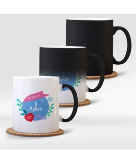 BK Gift Kişiye Özel Hep Mutlu Kal Aşkım Sihirli Kupa Bardak