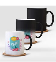 BK Gift Kişiye Özel Gerçek Aşksın Sihirli Kupa Bardak