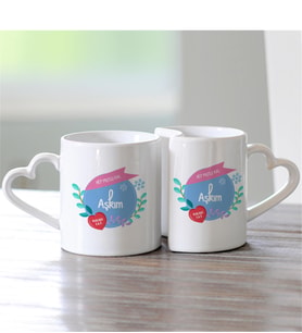 BK Gift Kişiye Özel İkili Hep Mutlu Kal Aşkım Sevgili Kupası