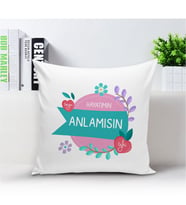 BK Gift Kişiye Özel Hayatımın Anlamısın Beyaz Yastık