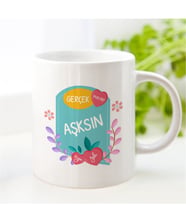 BK Gift Kişiye Özel Gerçek Aşksın Beyaz Kupa Bardak