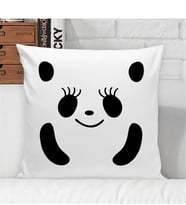 BK Gift Kişiye Özel Bayan Panda Beyaz Yastık