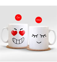 BK Gift Kişiye Özel Relax & Shy Beyaz Kupa Bardak