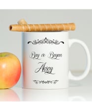 BK Gift Kişiye Özel Bay Ve Bayan Beyaz Kupa Bardak