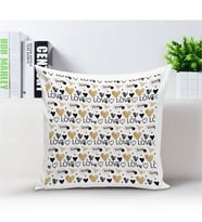 BK Gift Kişiye Özel Beyaz Kare Yastık  - 008