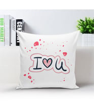 BK Gift Kişiye Özel Beyaz Kare Yastık  - 007