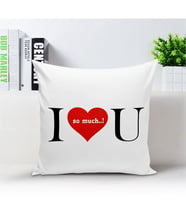BK Gift Kişiye Özel Beyaz Kare Yastık  - 003