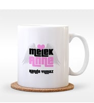 BK Gift Kişiye Özel Melek Anne Beyaz Kupa Bardak - 1
