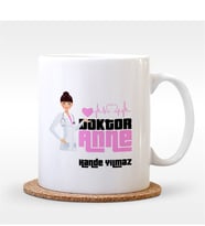BK Gift Kişiye Özel Doktor Anne Beyaz Kupa Bardak - 2