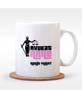 BK Gift Kişiye Özel Avukat Anne Beyaz Kupa Bardak - 1