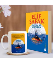 BK Gift Kişiye Özel Sanma Ki Yalnızsın Kitabı & Kupası Hediye Seti