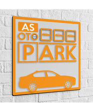 BK Gift Kişiye Özel Ahşap Otopark Tabelası - 2
