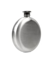 Çelik Mat Gri 5 oz 150 ml Yuvarlak İçki Matarası py81-5