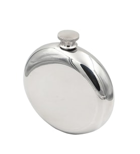 Çelik Parlak Gri 5 oz 150 ml Yuvarlak İçki Matarası py80-5