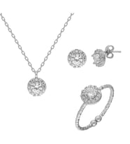 Gümüş Yuvarlak Anturaj Set EG0224S