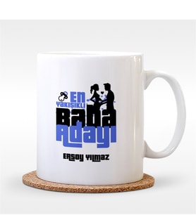 BK Gift Kişiye Özel Baba Adayı Tasarımlı Beyaz Kupa Bardak - 8