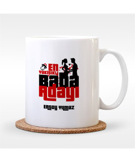 BK Gift Kişiye Özel Baba Adayı Tasarımlı Beyaz Kupa Bardak - 7