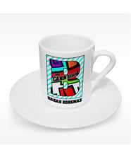 BK Gift Kişiye Özel Canım Babam Tasarımlı Türk Kahvesi Fincanı - 7