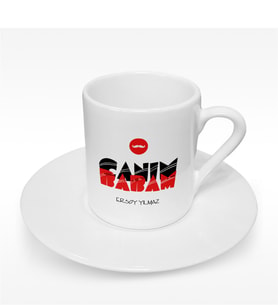BK Gift Kişiye Özel Canım Babam Tasarımlı Türk Kahvesi Fincanı - 4