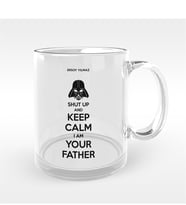 BK Gift Kişiye Özel I Am Your Father Tasarımlı Cam Kupa Bardak - 2
