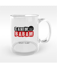 BK Gift Kişiye Özel Canım Babam Tasarımlı Cam Kupa Bardak - 5