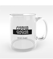 BK Gift Kişiye Özel Canım Babam Tasarımlı Cam Kupa Bardak - 3
