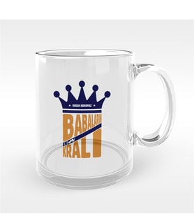 BK Gift Kişiye Özel Babaların Kralı Tasarımlı Cam Kupa Bardak - 1