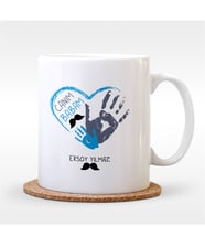 BK Gift Kişiye Özel Canım Babam Tasarımlı Beyaz Kupa Bardak - 1