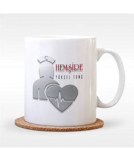 BK Gift Kişiye Özel Mesleki Hemşire Beyaz Kupa Bardak - 4