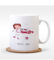BK Gift Kişiye Özel Mesleki Hemşire Beyaz Kupa Bardak - 2