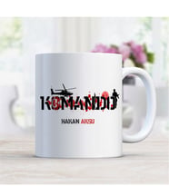 BK Gift Kişiye Özel Komando Beyaz Kupa Bardak - 2