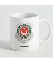 BK Gift Kişiye Özel Mesleki Gümrükler Muhafaza Personeli Beyaz Kupa Bardak