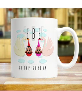 BK Gift Kişiye Özel Mesleki Ebe Beyaz Kupa Bardak - 1