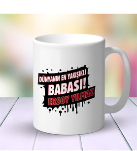 BK Gift Kişiye Özel Beyaz Kupa Bardak (babalar Günü Temalı) 32