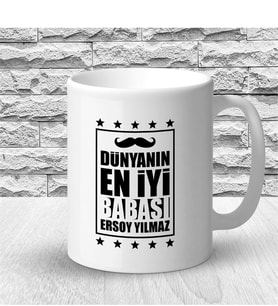 BK Gift Kişiye Özel Beyaz Kupa Bardak (babalar Günü Temalı) 30