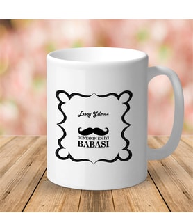 BK Gift Kişiye Özel Beyaz Kupa Bardak (babalar Günü Temalı) 25