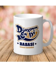 BK Gift Kişiye Özel Beyaz Kupa Bardak (babalar Günü Temalı) 15-t