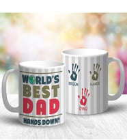 BK Gift Kişiye Özel Beyaz Kupa Bardak (babalar Günü Temalı) 0-e
