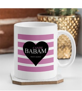 BK Gift Kişiye Özel Beyaz Kupa Bardak (babalar Günü Temalı) 1-t