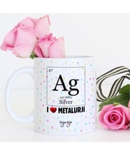BK Gift Kişiye Özel Mesleki Metalurji Beyaz Kupa Bardak