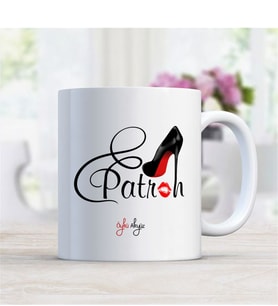 BK Gift Kişiye Özel Mesleki Patron Beyaz Kupa Bardak - 1
