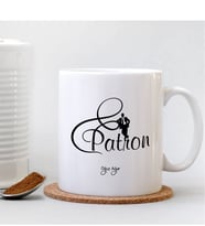 BK Gift Kişiye Özel Mesleki Patron Beyaz Kupa Bardak - 2