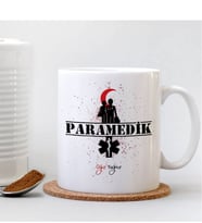 BK Gift Kişiye Özel Mesleki Paramedik Beyaz Kupa Bardak - 2
