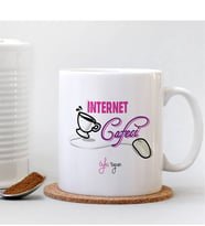 BK Gift Kişiye Özel Mesleki Internet Cafeci Beyaz Kupa Bardak - 2
