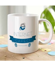 BK Gift Kişiye Özel Mesleki Internet Cafeci Beyaz Kupa Bardak - 3