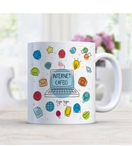 BK Gift Kişiye Özel Mesleki Internet Cafeci Beyaz Kupa Bardak - 4