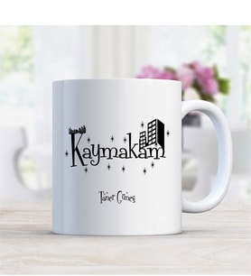 BK Gift Kişiye Özel Mesleki Kaymakam Beyaz Kupa Bardak - 2